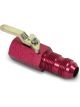 Earls Shut Off Valve Manual 3/8 in NPT Female to 8 AN Bulkhead 2-3/