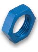 Earls Bulkhead Fitting Nut - 4 AN - Aluminum - Blue Anodize - Pair