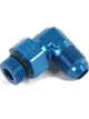 Earls Fitting Adapter 90 Degree 12 AN Male to 12 AN Male O-Ring Alu