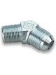 Earls Fitting Adapter 45 Degree 4 AN Male to 1/8 in NPT Male Steel