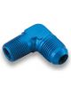 Earls Fitting Adapter 90 Degree 8 AN Male to 3/8 in NPT Male Alumin