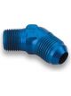 Earls Fitting Adapter 45 Degree 10 AN Male to 3/4 in NPT Male Alumi