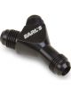 Earls Fitting Y Block 6 AN Male Inlet Dual 6 AN Male Outlets Alum