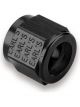 Earls Fitting Tube Nut Ano-Tuff 6 AN 3/8 in Tube Aluminum Black A