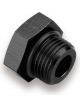 Earls Fitting Plug 12 AN O-Ring Hex Head Aluminum Black Anodize