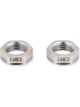 Earls Bulkhead Fitting Nut - 6 AN - Stainless - Natural - Set of 2