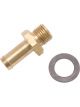 Edelbrock Carburetor Inlet Fitting Straight 3/8 in Hose Barb to 1/2-20 i…