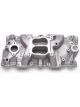 Edelbrock Intake Manifold Spread / Square Bore Dual Plane Aluminum Natur…