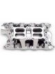 Edelbrock Intake Manifold RPM Air-Gap 351W Square Bore Dual Quad Chrome…