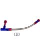 Edelbrock Carburetor Fuel Line 3/8 in NPT Female Inlet 7/8-20 in Dual Ou…
