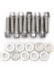 Edelbrock Intake Manifold Bolt Kit Hex Head Steel Cadmium Pontiac V8 Kit