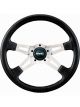 Grant Steering Wheel Collectors Edition 14 in Diameter 4-Spoke Black Lea