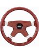 Grant Steering Wheel Elegante 14 in Diameter 4-Spoke Wood Grip Aluminum P