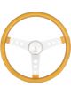 Grant Steering Wheel Metal Flake 15 in Diameter 3-Spoke Gold Metal Flake