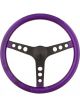 Grant Steering Wheel Metal Flake 15 in Diameter 3-Spoke Purple Metal Fla
