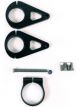 Ididit Billet Column Drop Black 3in x 2in