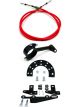 Ididit Shifter Cable 6 ft Long Steel Cable Nylon Liner Brackets /