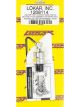 Lokar Transmission Dipstick Fitting Bottom Aluminum Clear Anodize Lok