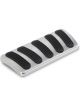 Lokar Pedal Pad Curved Brake Rubber Pads Billet Aluminum Brushed Aut