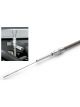 Lokar Engine Oil Dipstick Block Mount Braided Stainless Housing Alumi