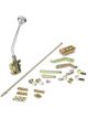 Lokar Shifter Automatic Floor Mount 12 in Stick Mushroom Knob 700R4 K