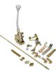 Lokar Shifter Automatic Floor Mount 10 in Stick Lokar Hi-Tech Knob 72