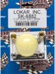 Lokar Shifter Knob - Solid - Plastic - Ivory - Lokar Shifters - Each