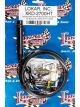 Lokar Kickdown Cable Hi-Tech Adjustable Length Braided Stainless S