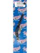 Lokar Shifter Stick Single Bend 8 in Aluminum Black Anodize TKO Tran