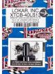 Lokar Throttle Cable Bracket Manifold Mount Aluminum Black Anodiz
