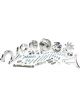 March Performance Pulley Kit Ultra 6 Rib Serpentine Aluminum Clear Powd