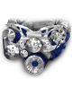 March Performance Pulley Kit Style Track 6 Rib Serpentine Aluminum Clea