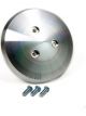 March Performance Air Conditioning Pulley Cover Aluminum Clear Anodize Sa