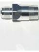 Meziere Fitting Water Pump Straight 1 in NPT Male to 12 AN Male Alumi
