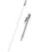 Milodon Engine Oil Dipstick Timing Cover Mount Billet / Braided Stainle