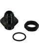 Moroso Fitting - Bulkhead - 10 AN - Aluminum - Black Anodize - Each