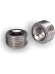 Moroso Fitting Plug 3/8 in NPT Allen Head Aluminum Natural Pair
