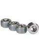 Moroso Fitting Plug 3/8 in NPT Allen Head Steel Chrome Set of 4