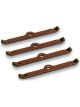 Moroso Valve Cover Hold Down Tabs Steel Red Powder Coat Small Block Che…