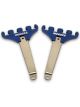 Moroso Spark Plug Wire Loom 4 Wire Valve Cover Mount 7-9 mm Blue / Chro…