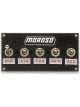Moroso Switch Panel Dash Mount 5 x 2-1/2 in 4 Toggles / 1 Momentary Tog…