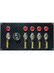 Moroso Switch Panel Dash Mount 7-3/4 x 4 in 5 Toggles / 1 Momentary But…