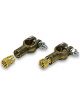 Moroso Battery Terminal - 2 Gauge - Top Post - Brass - Pair