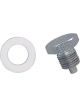 Moroso Drain Plug 1/2-20 in Thread 3/4 in Hex Head Nylon Washer Magneti…