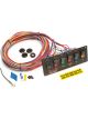 Painless Wiring Switch Panel Dash Mount 8-3/4 x 3 in 1 Momentary Rocker