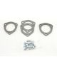 Patriot Exhaust Collector Flange 3-Bolt 2-1/2 in Diameter Gaskets / Har