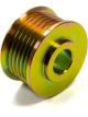 Powermaster Alternator Pulley Serpentine 6-Rib 49 mm Diameter Steel Cadmi