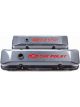 Proform Engine Valve Covers Tall Style Die Cast Carbon-Style w Red Bowtie Logo