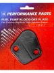 Proform Fuel Pump Blockoff Bowtie Logo Steel Black Big Block Chevy