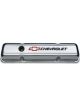 Proform Engine Valve Covers Stamped Steel Short Chrome with Bowtie Logo 